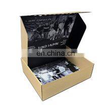 Custom Logo Eco Friendly Postal Cardboard Paper Self Tear Corrugated Shipping Mailer Box Zipper Packaging Box thumbnail-2