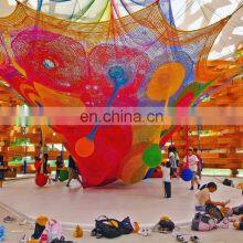 Fun Play Equipment Indoor Playground Crochet Climbing Rainbow Net For Kids thumbnail-5