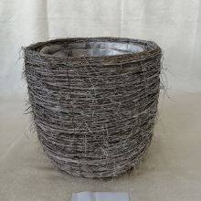 Elm Branch Basket Outdoor Decorative Flower Pot For Sale