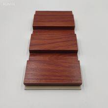 Indoor Interior Decoration Wood Color WPC Wall Panel 195-14mm