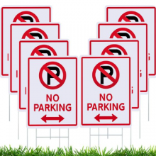 Custom 4mm Corrugated Plastic No Parking Signs – Weatherproof Outdoor Warning Boards thumbnail-2
