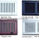 Stainless Steel grilles and register ventilation panel doors made in Japan