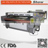 Hot sale !! 1610 Textile roll cloth laser cutting machine fabric rolls laser cutting machines
