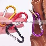 Outdoor Sports Multi Colors Aluminium Alloy Safety Buckle Keychain Climbing Button Carabiner Camping Hiking Hook thumbnail-1