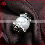 Wholesale Natural Freshwater Pearl Beads With Rhine Stone Paved, Freshwater Pearl Jewelry Quality Choice thumbnail-5