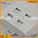 Universal / China/Australia 4 USB Portable Power Socket With Over Load / Surge Protector 220V 16A