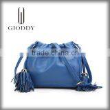 High Quality Designer Excellent Quality Brown Tassel Leather Shoulder Bags thumbnail-1
