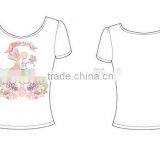 China OEM Plain Cotton T-shirts Women thumbnail-4