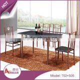 Good Dining Table and Chairs,pvc Chairs, Table Top for Bar,dining Restaurant Chair Marble Table for Sale thumbnail-6