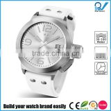 Design your own watch easily quartz stainless steel watch manufacturers in china soft rubber band SGS test 10ATM waterproof