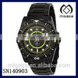 Strong Luminous Glow Black Plated Watch for Men/Marine Black Ion-Plated Stainless Steel Mens Watch thumbnail-1