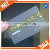 Golden Business Transparent Plastic Cards