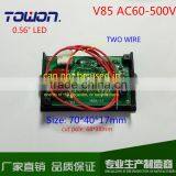 0.56" AC Digital Voltmeter AC60-500V Voltage Measurement Digital Voltage Panel Meter Red Blue Green Digital LED Display thumbnail-4