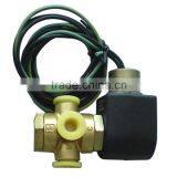 3 Way 2 Ports Coil Flow Control Air Compressor Solenoid Valve With 25mm Orifice 24VDC