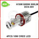 H16 TYPE 2 6000K 10W Pack of 2 BULBS YELLOW FOG LIGHT LAMP H16 Auto Led Fog Lights