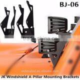 For 2007-2015 Jeep JK Dual Series A-Pillar Mount Kit