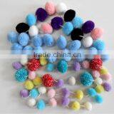 Assorted Color 15mm Cotton Pompom Garland thumbnail-1