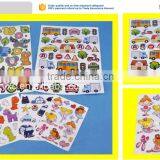 Custom cartoon design paper adhesive label sticker