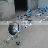 small Hot dip galvanized boat trailer with wobbly rollers for sale