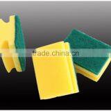 magic cleaning PU sponge with scouring pad eraser for kitchen 014