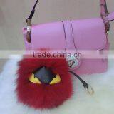 2015 Real Fox Fur Keychain For Bag Accessories Keychain / Fox Fur Ball Keychain thumbnail-1