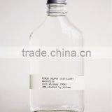 200ml Clear and High Quality Glass Flask Whiskey Bottle With Aluminum Cap Quality Choice thumbnail-1