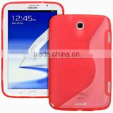 Soft red s line tpu case for samsung note 8 N5100 tablet
