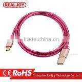 New 0.2m/1m/2m/3m Sample Order Mix Color Zinc Alloy Smartphone Braided Charging Data Micro 2.0 Usb Cable thumbnail-6
