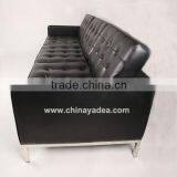 Leather Florence Knoll Living Room Sofa thumbnail-3