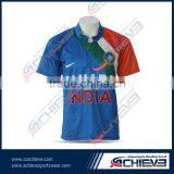 100% polyester Cricket Uniforms Design/Cricket Jersey With Pattern