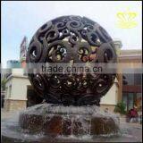 Outdoor hollow ball stainless steel sculpture All sorts of modelling of bronze ball ornaments