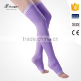S-SHAPER Factory Price Sleep Thigh-High Compression Toeless Socks