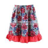 Kaiyo Baby Clothes Factory OEM Service Skirt , Red Flower Print Ruffle Skirt thumbnail-1