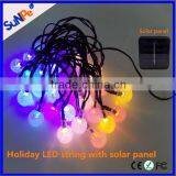 Solar Energy Waterproof Holiday LED Light String for Decoration Wedding Party Christmas Tree