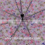 Auto Open Folding Umbrella Digital Flower Print Umbrella thumbnail-4