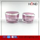 wholesale acrylic silver purple jar 15g 30g 50g round Oblique jars cosmetic acrylic jar cosmetic cream jar 50ml