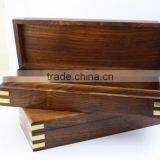 Handmade Rosewood Shaving Storage Box - Large thumbnail-1