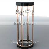 High Quality Eurpean Style Brushed Golden Stainless Steel Side Tables