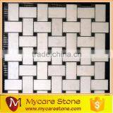 Natural Marble Mosaic Floor Carpet Tile thumbnail-2