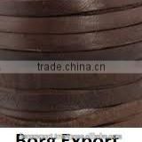 Flat Leather Cords/Genuine Leather From Borg Export
