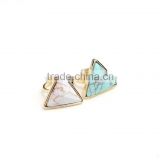 2015 Triangle Shape Ring Gold Ring With Stone