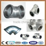hot dipped galvanized fittings/galvanized steel pipe fittings dimensions