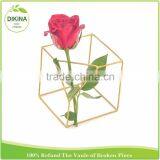 Stand or Hanger in Copper Wire Evergreen | Modern & Simple Houswares Dodecahedron Flower Tillandsia Air Plant Holder thumbnail-1