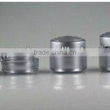 Plastic Cosmetic jars, 30g cosmetic cream jar spray silver inside