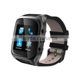 X01S 1.54" IPS screen heart rate test 3g smartwatch with real leather band