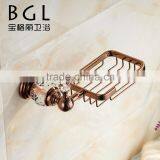 New Design Brass and Crystal Gold Finish Bathroom Accessory 6pcs per Set thumbnail-4