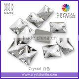 Rectangle Crystal Sew-on Stones for Garment Dress Accessories thumbnail-1