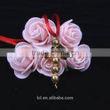 New Arrival Imitati Jewelry Cross Bling Handmade Necklace Cute Girl Religious NecklaceRed and Green Bell Necklace fo Cotton Rope thumbnail-4