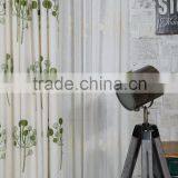 100% Polyester Luxury Salon Hall Polyester Green Embroidery Sheer Voile Fabric Curtain thumbnail-5