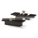 Brown Wood Modern Coffee Table With Hidden Storage